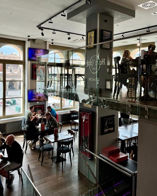 American Food Experience - A shared American meal above Krakow’s Market Square