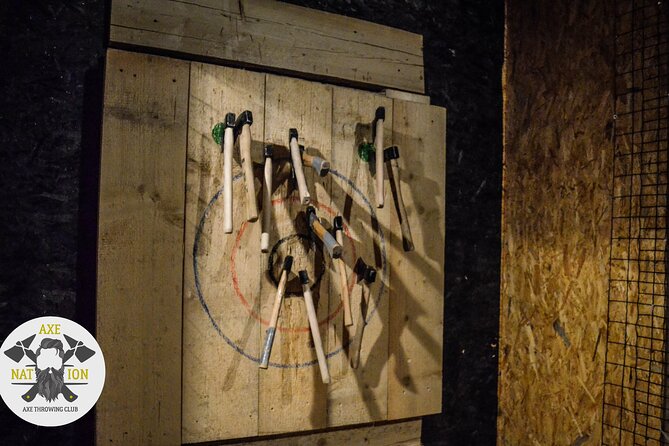 Axe Throwing Krakow in Axe Nation - best club in Poland - Unlimited throws and a choice of axes