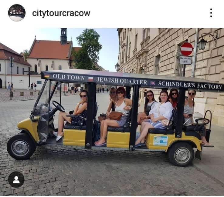 City Tour Cracow golf car plus Cruise on the Vistula River. - What the guide and vehicle add