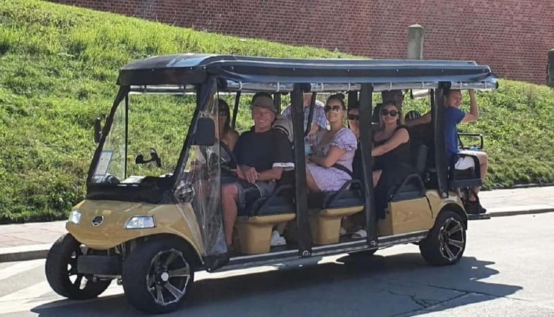 City Tour Cracow golf car plus Cruise on the Vistula River. - The Ghetto Square and Schindler’s Factory