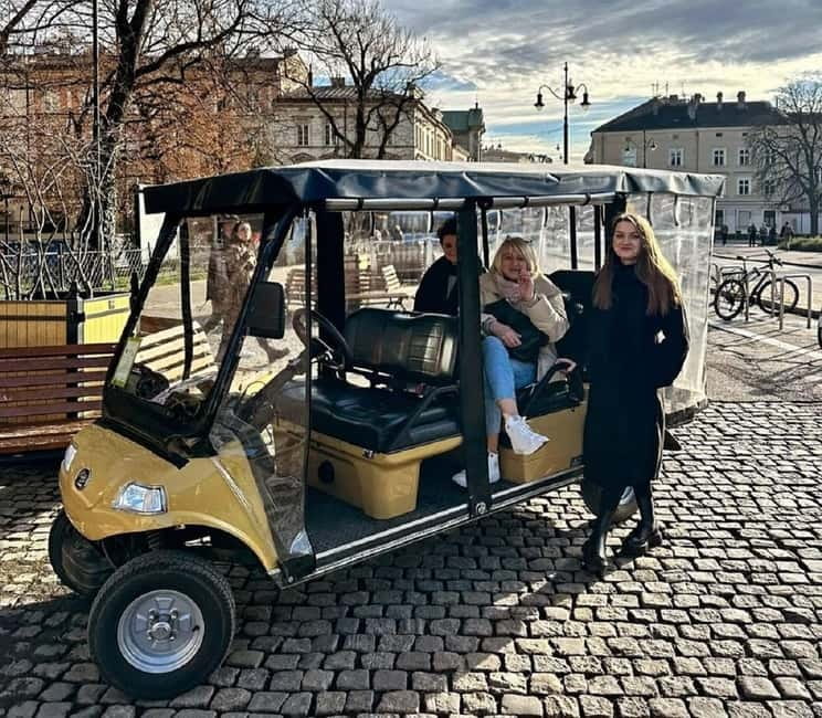 City Tour Cracow golf car plus Cruise on the Vistula River. - From Florian Gate to Krakow’s medieval center