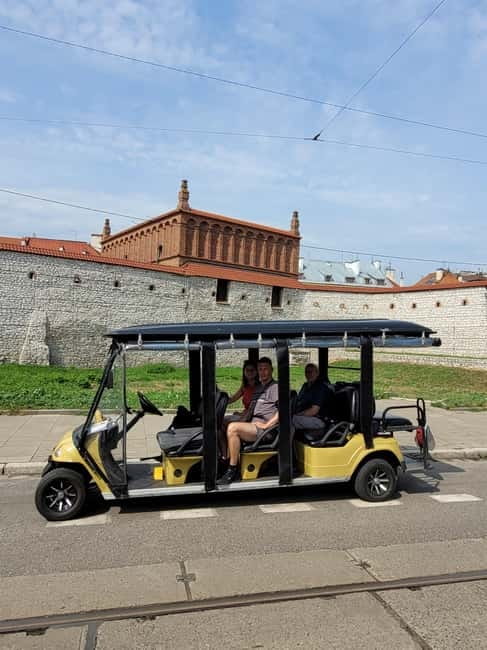 Cracow sightseeing tour by electric golf cart - Kazimierz, from separate town to Jewish quarter