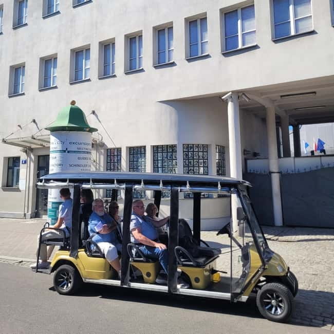 Cracow sightseeing tour by electric golf cart - Crossing the Vistula into Podgórze