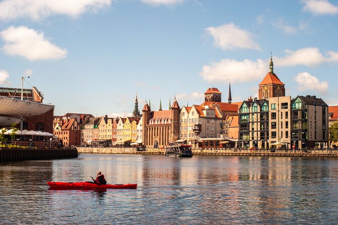 Cruises on the Motlawa River - Church towers, the town hall, and a remarkable brick church