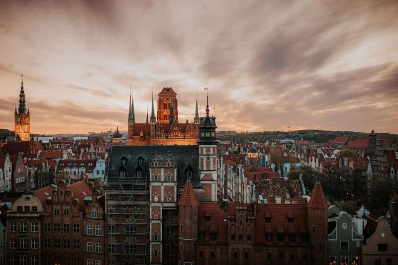 Dinner with a View – 7th Floor, Gdańsk Old Town - The View Toward St. Marys Basilica