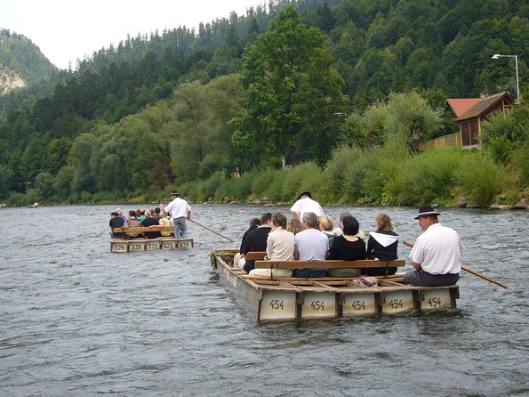 Dunajec River Gorge from Krakow - A slow wooden raft through the gorge