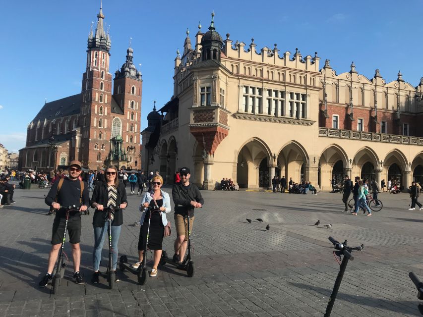 Electric Scooter Tour Krakow - Main Market Square, St. Mary’s, and Jagiellonian University