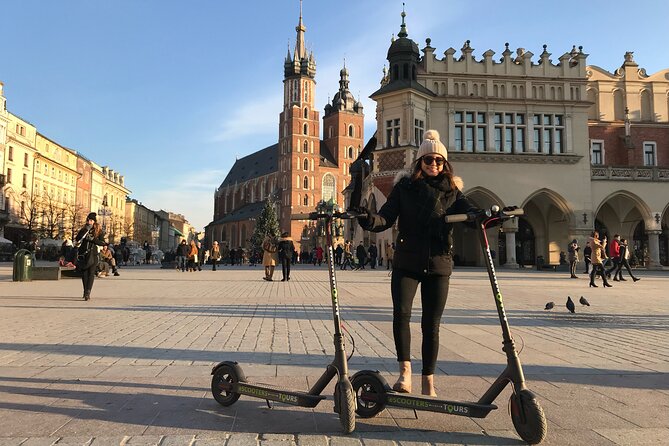 Electric Scooter Tours Kraków - Kraków’s market square and the city’s legends