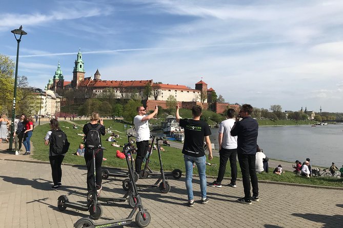 Electric Scooter Tours Kraków - Wawel Castle from the Vistula river