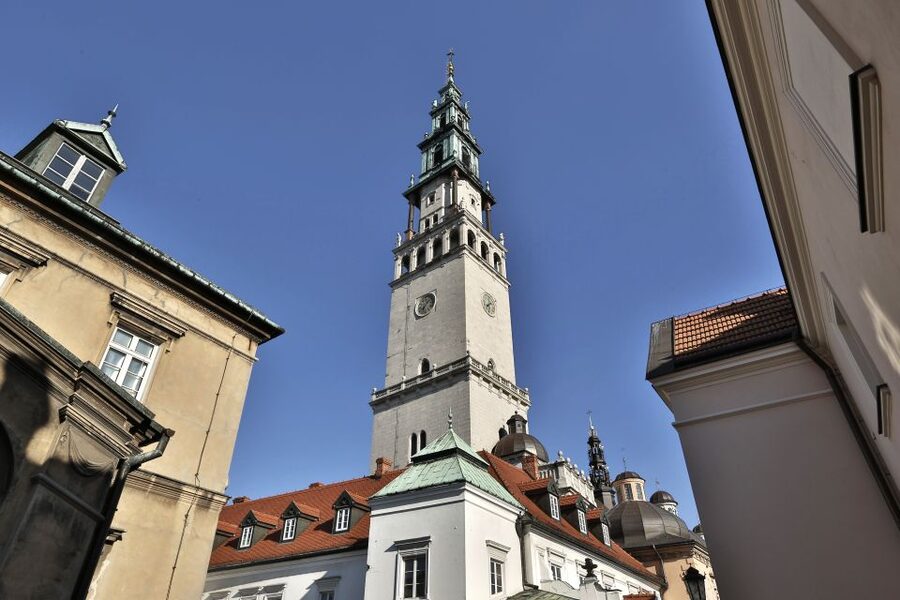 From Krakow: Czestochowa - The Black Madonna - Entering Jasna Gora and the Black Madonna Chapel