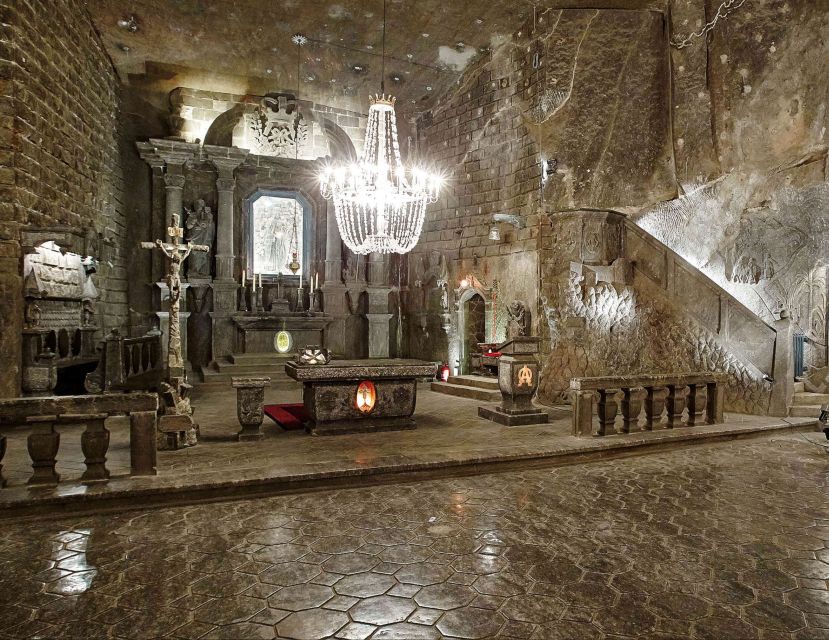 From Krakow: Guided Wieliczka Salt Mine and Chapel Tour - Underground Lakes and Salt Carvings