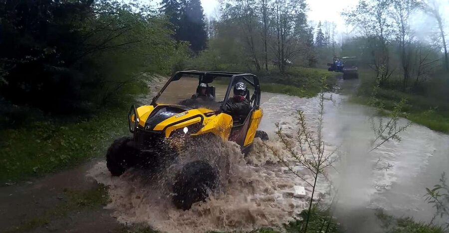 From Krakow: Off-road adventure and relax at thermal baths - The Can-Am quad ride in the Tatra foothills