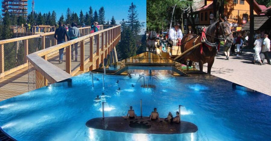 From Krakow: Slovakia Treetop Walk, Zakopane & Thermal Spa - Chochołów Thermal Spa: warm water after a long day