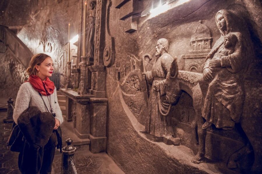 From Krakow: Wieliczka Salt Mine Tour - Sound, Chopin, and underground lighting