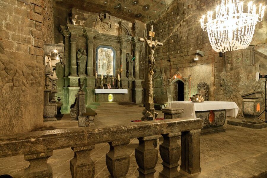 From Krakow: Wieliczka Salt Mine Tour with Guide - Salt chapels, sculptures, and the Chapel of St. Kinga