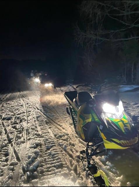 From Krakow: Zakopane Snowmobile NIGHT Ride, Bonfire, - The 20-minute safety lesson