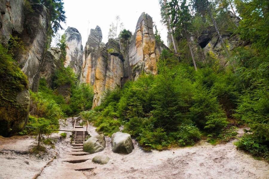 From Wroclaw: Hiking Trail in Rock City Adrspach - Key points at a glance