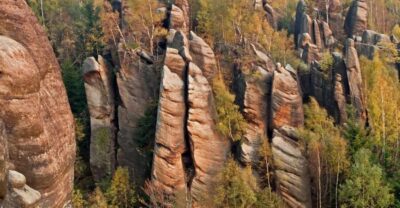 Hiking Trail in Rock City Adrspach
