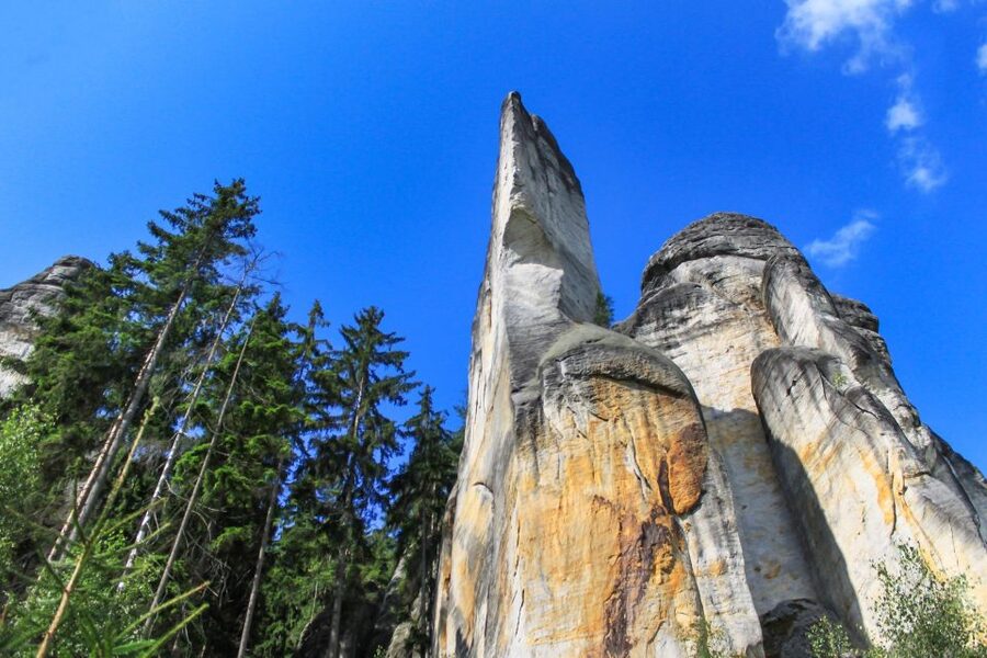 From Wroclaw: Hiking Trail in Rock City Adrspach - Lake, waterfalls, and small streams