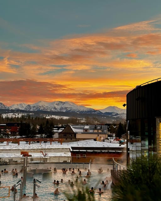 From Zakopane: Snowmobile Ride with Thermal Pools & Pickup - The bonfire meal in Chochołów