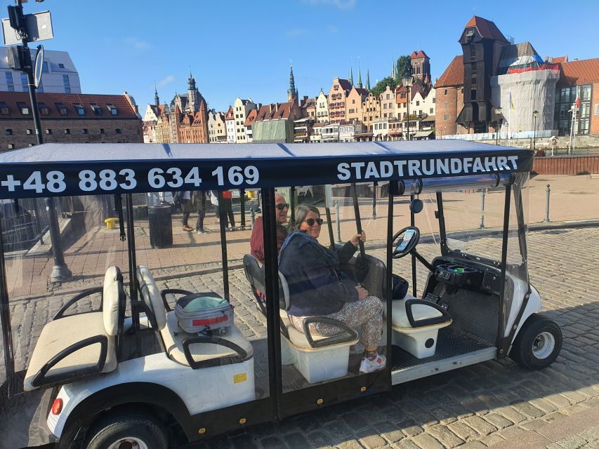 Gdansk: City Sightseeing Tour by Golf Cart/Buggy Guided Tour - The Motława waterfront and Great Crane