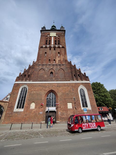Gdansk: City Sightseeing Tour Eco Electric Buggy Golf Cart ! - The railway station, Great Mill, and Market Hall