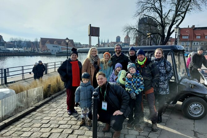 GDANSK City Tour by Golf Cart Live Guide & City Sightseeing 90min - The Motława waterfront explains Gdansk’s port life