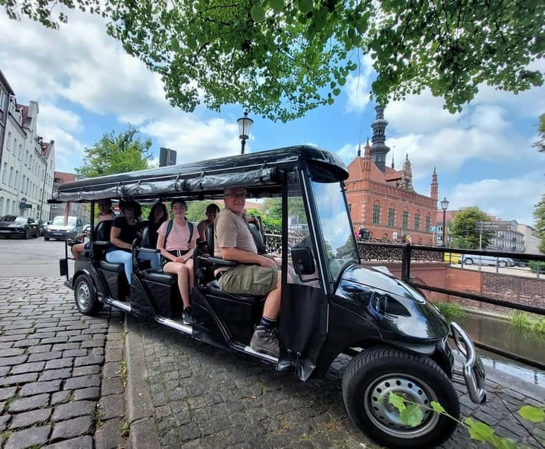 GDANSK City Tour by Golf Cart Live Guide & Sightseeing 90min - Reaching the old Hanseatic port