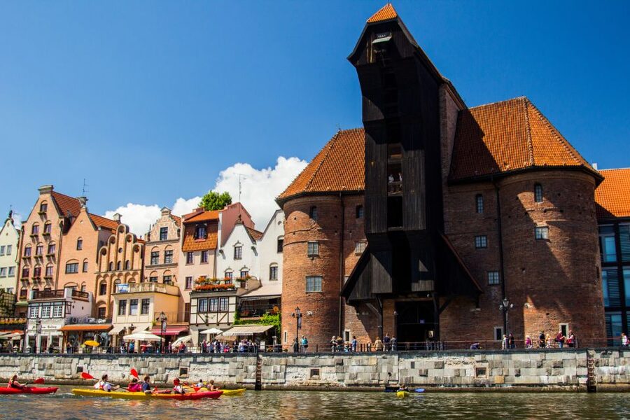 Gdansk: Guided Kayak Tour - The Motlawa River Embankment and the Crane