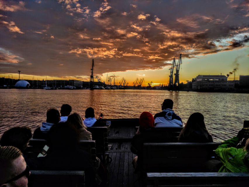 Gdańsk: Sunset Cruise on a Historic Polish Boat - Ołowianka and Granary Island from the water