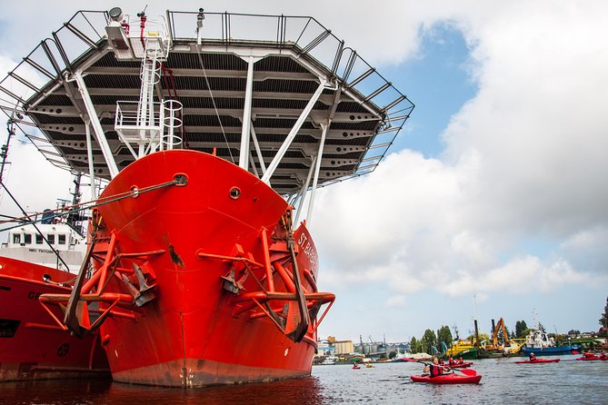 Guided Sightseeing Kayak Tour at Gdansk - SS Sołdek and the working harbor