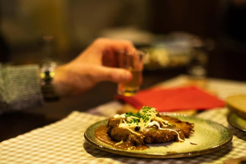 Krakow: 6-Course Full Polish Food Tour with Vodka Tasting - The opening bites: mountain cheese and potato pancakes