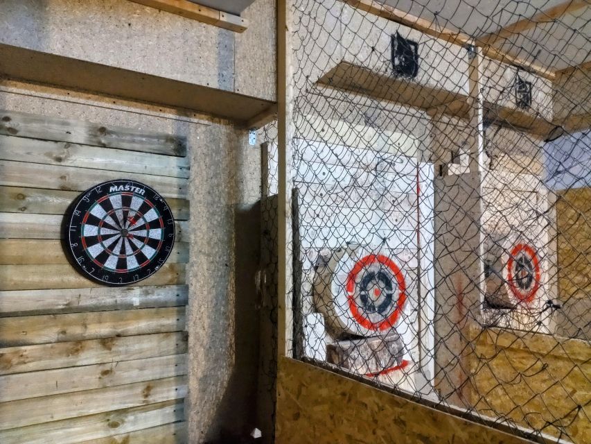 Krakow: Axe Throwing Fun - Beer at the club, but arrive sober