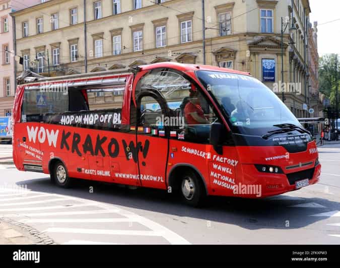Krakow City SightSeeing hop on hop off bus and city game - Hearing Krakow through the audio guide
