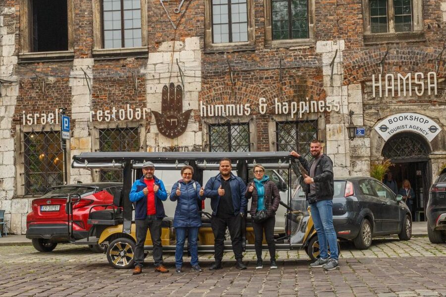 Krakow: City Tour Golf Cart & Schindler's Factory Guide Tour - Kazimierz, Krakow’s former Jewish district