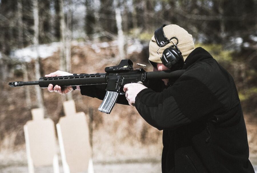 Krakow: Extreme Shooting Range with Hotel Transfers - The target, photographs, and beer
