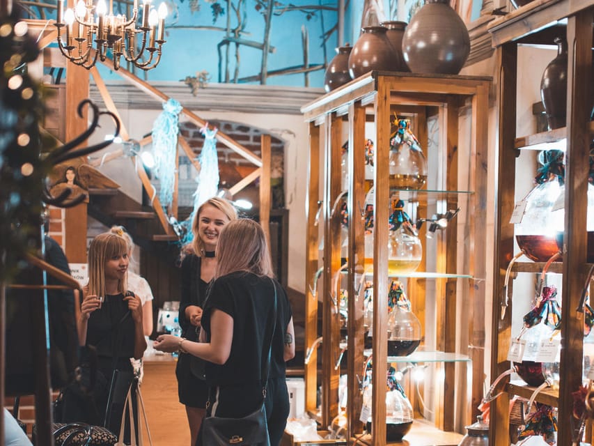 Kraków: Guided Vodka Tour with Food and Drink Tastings - Pierogi at the end, with just enough food to help