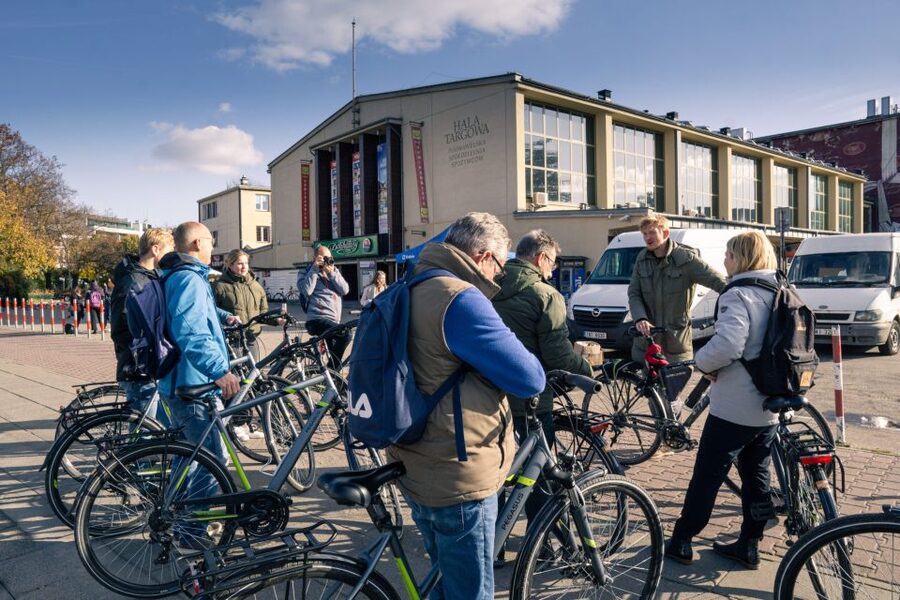 Krakow: Hidden Bike Tour - Reaching the viewpoint on foot
