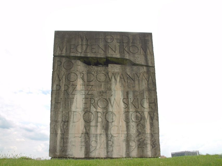 Krakow: Plaszow Concentration Camp Walking Tour - Memorials that ask for quiet attention