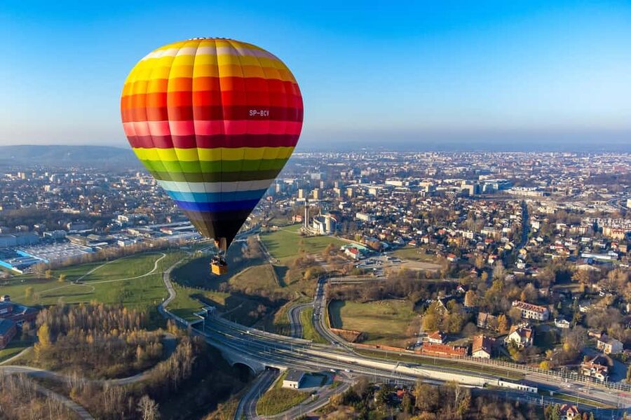 Kraków: Private Hot Air Balloon Flight with Champagne - A proposal setting with room to breathe