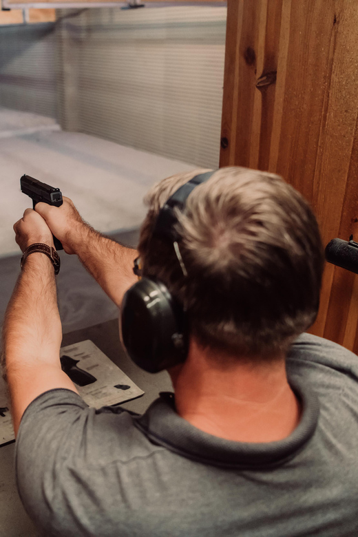 Krakow: Shooting Range & Hotel Transfers - Soldier 25 Shots - Three weapons, three different shooting moments