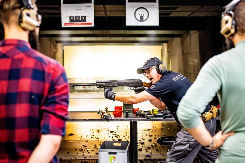 Krakow: Shooting Range with AK-47 Experience & Hotel Pickup - The four shooting packages and the guns you may fire