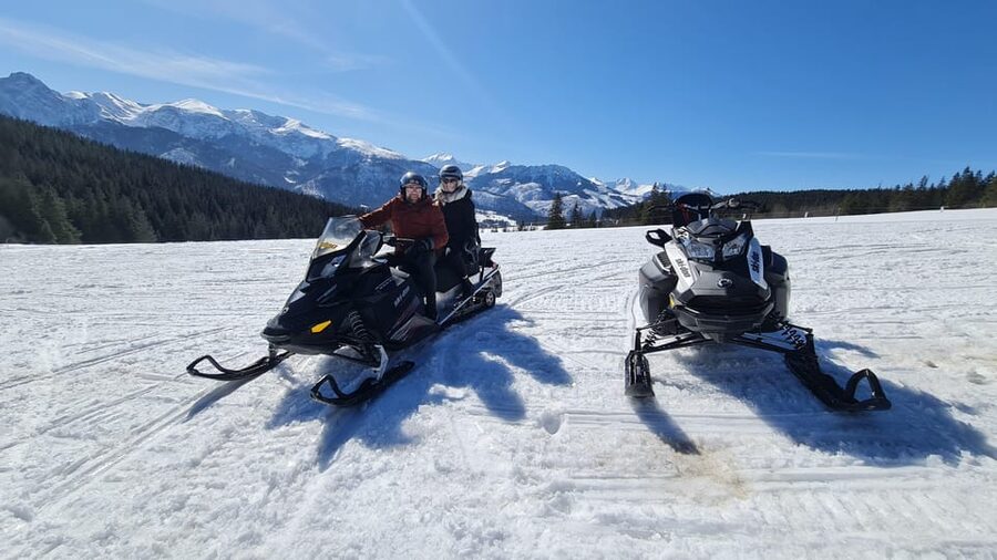 Krakow: Snowmobile & Thermal Baths Zakopane Full Day Tour - Snowmobiles in the Tatra foothills