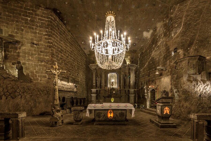 Krakow: Wieliczka Salt Mine Tour with Private Transfers - Salt corridors shaped by work and time