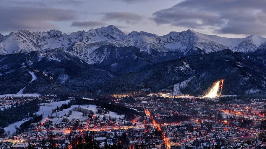 Krakow: Zakopane-Thermal Bath(Evening Time)with Hotel Pickup - Riding the Gubałówka funicular