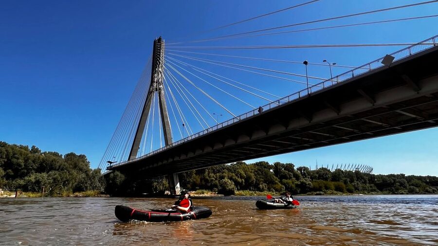 Packrafting kayaking guided tour Vistula river Warsaw Poland - Key points at a glance