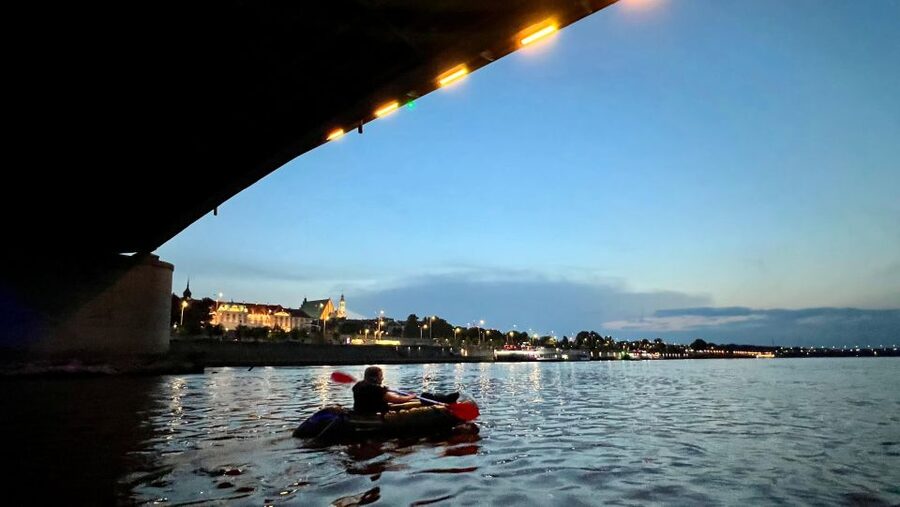 Packrafting kayaking guided tour Vistula river Warsaw Poland - What $36 buys you