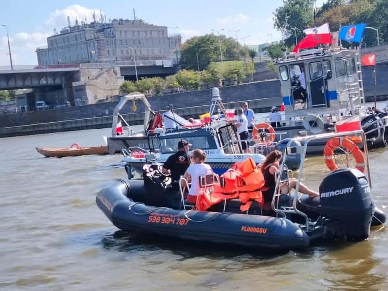 Warsaw: Adrenaline Ride on the Vistula River (Wisła) - The Old Town slows the mood
