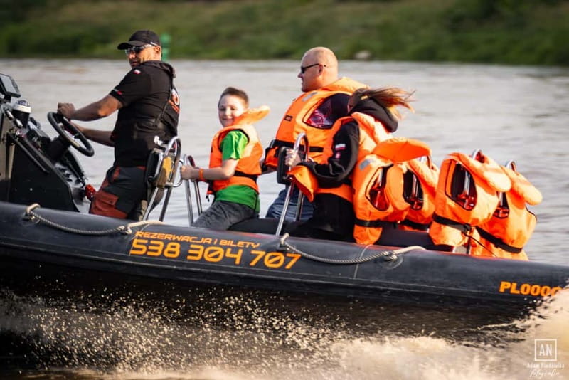 Warsaw: Adrenaline Ride on the Vistula River (Wisła) - Meeting the black John Dragon boat