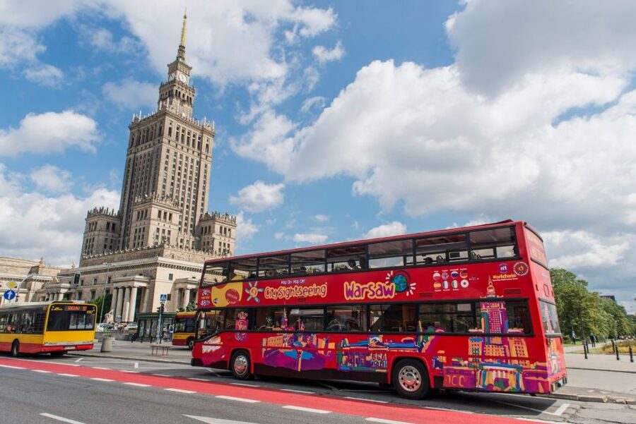 Warsaw: City Sightseeing Hop-On Hop-Off Bus Tour - The red route, from Old Town to Praga